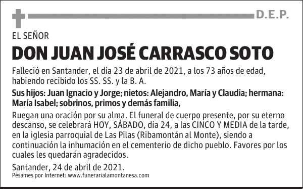 DON JUAN JOSÉ CARRASCO SOTO