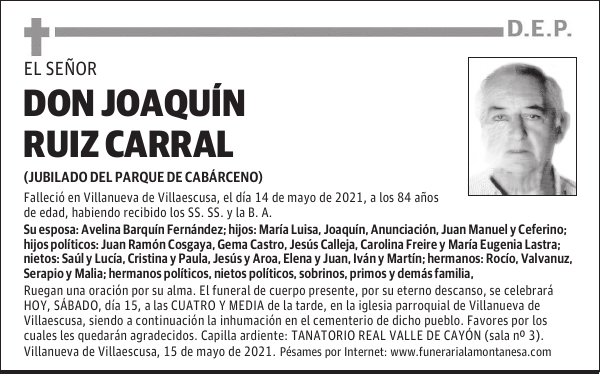 DON JOAQUÍN RUIZ CARRAL