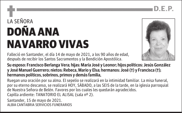 DOÑA ANA NAVARRO VIVAS