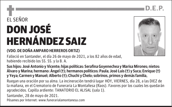 DON JOSÉ HERNÁNDEZ SAIZ