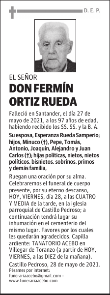 DON FERMÍN ORTIZ RUEDA