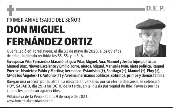 DON MIGUEL FERNÁNDEZ ORTIZ