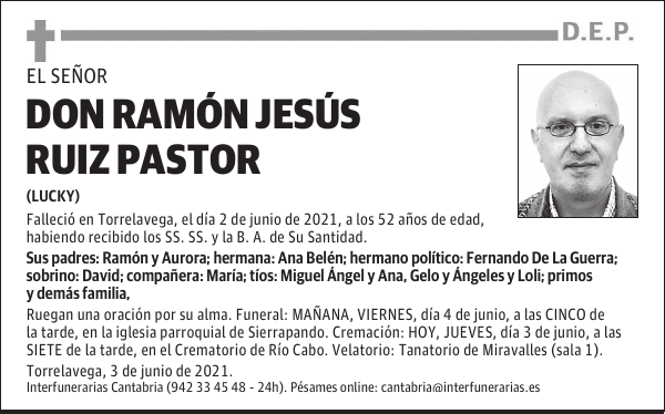 DON RAMÓN JESÚS RUIZ PASTOR
