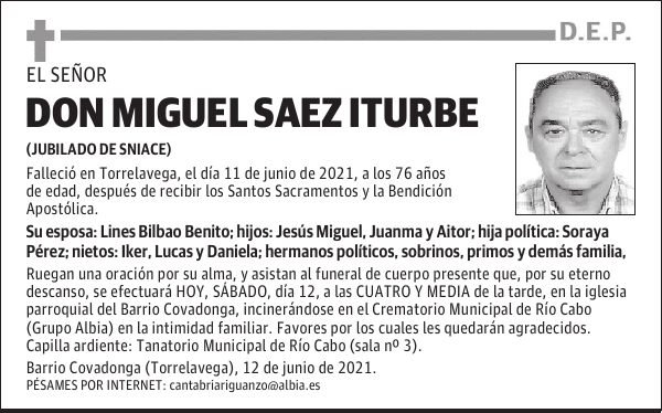 DON MIGUEL SAEZ ITURBE