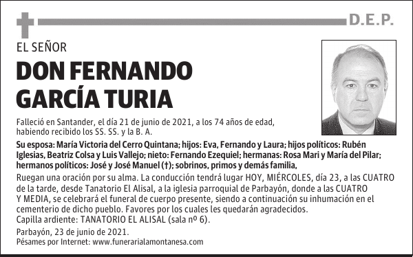 DON FERNANDO GARCÍA TURIA