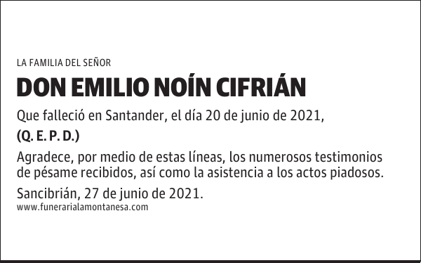 DON EMILIO NOÍN CIFRIÁN