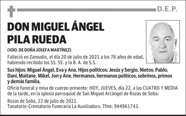 DON MIGUEL ÁNGEL PILA RUEDA