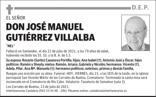 DON JOSÉ MANUEL GUTIÉRREZ VILLALBA
