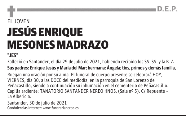 JESÚS ENRIQUE MESONES MADRAZO