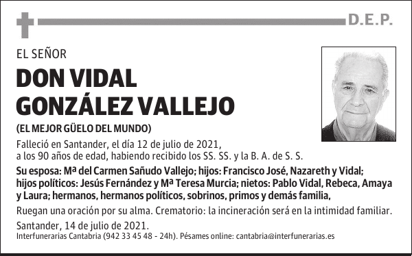 DON VIDAL GONZÁLEZ VALLEJO
