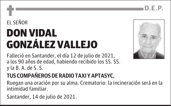 DON VIDAL GONZÁLEZ VALLEJO