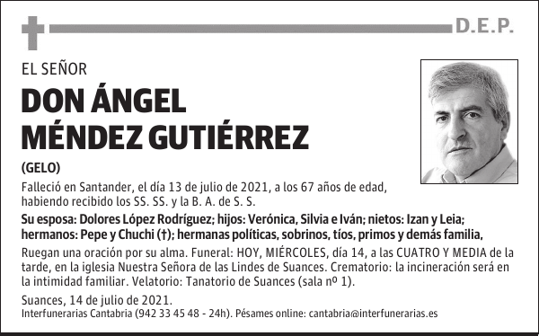 DON ÁNGEL MÉNDEZ GUTIÉRREZ