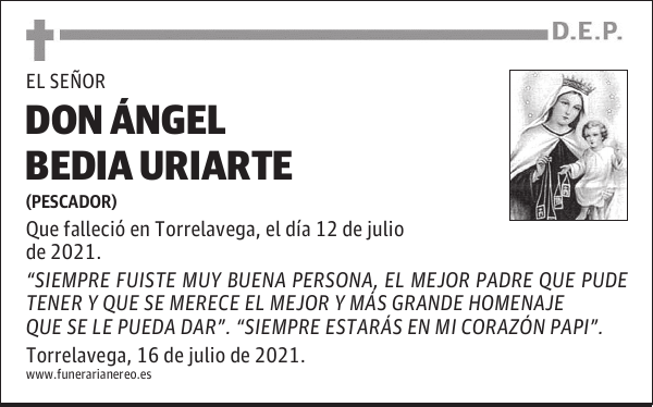 DON ÁNGEL BEDIA URIARTE