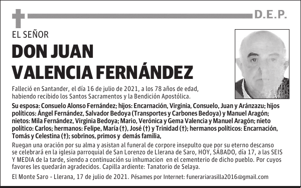 DON JUAN VALENCIA FERNÁNDEZ