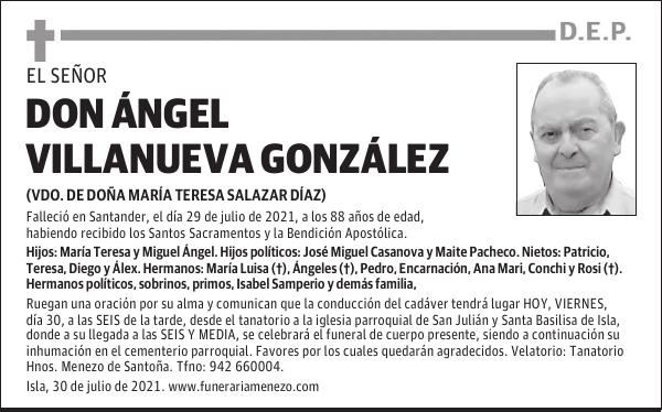 DON ÁNGEL VILLANUEVA GONZÁLEZ