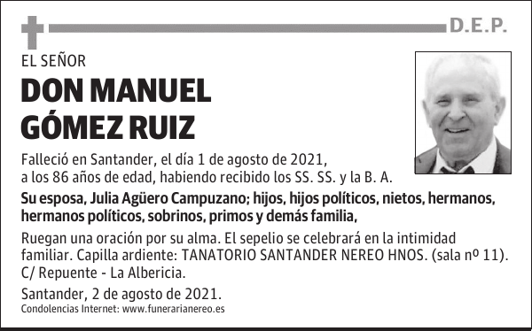 DON MANUEL GÓMEZ RUIZ