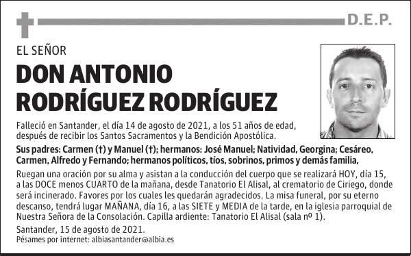 DON ANTONIO RODRÍGUEZ RODRÍGUEZ