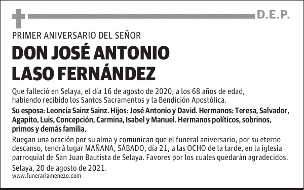 DON JOSÉ ANTONIO LASO FERNÁNDEZ