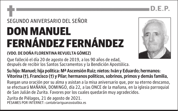 DON MANUEL FERNÁNDEZ FERNÁNDEZ