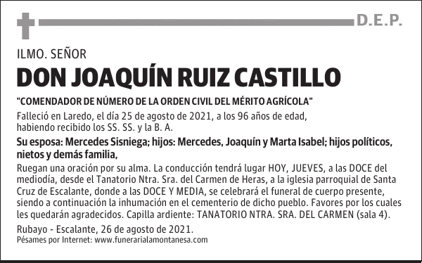 DON JOAQUÍN RUIZ CASTILLO