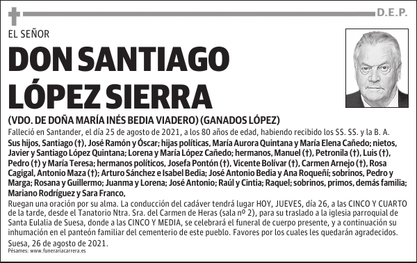 DON SANTIAGO LÓPEZ SIERRA