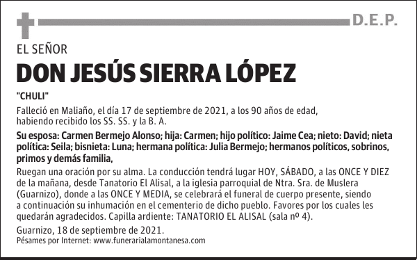 DON JESÚS SIERRA LÓPEZ