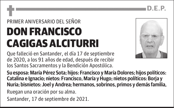 DON FRANCISCO CAGIGAS ALCITURRI