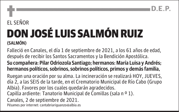 DON JOSÉ LUIS SALMÓN RUIZ