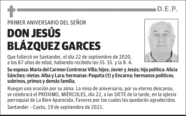 DON JESÚS BLÁZQUEZ GARCES