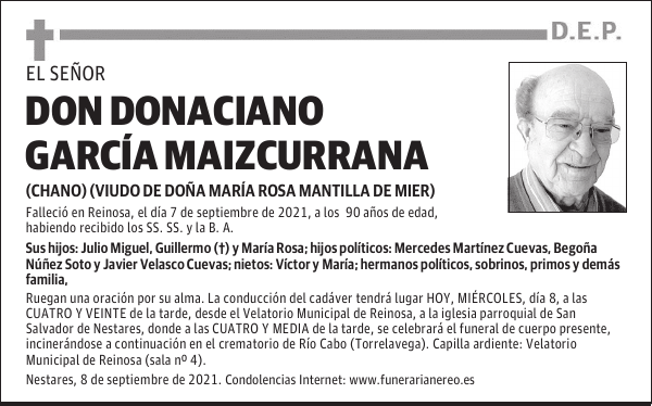 DON DONACIANO GARCÍA MAIZCURRANA