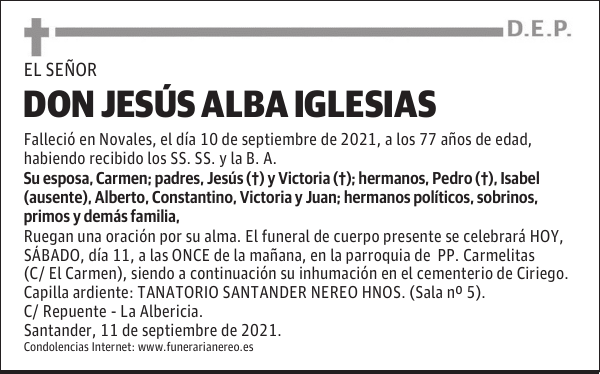 DON JESÚS ALBA IGLESIAS