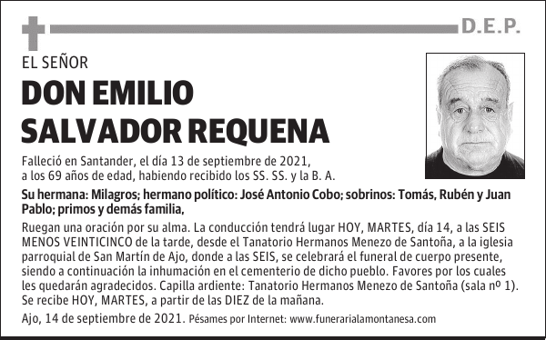 DON EMILIO SALVADOR REQUENA