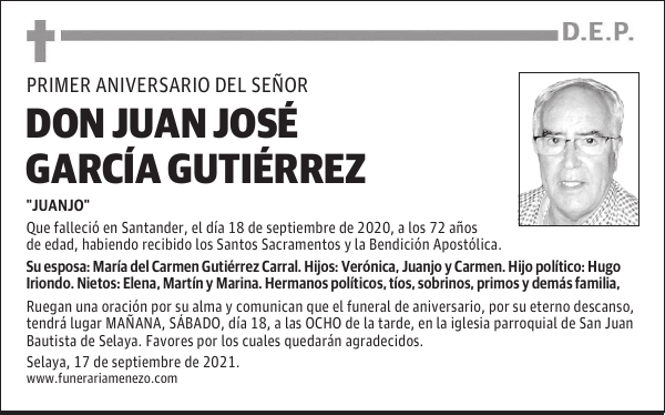 DON JUAN JOSÉ GARCÍA GUTIÉRREZ