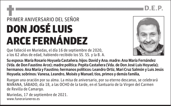 DON JOSÉ LUIS ARCE FERNÁNDEZ