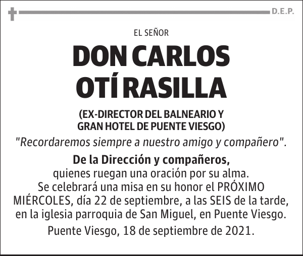 DON CARLOS OTÍ RASILLA