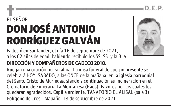 DON JOSÉ ANTONIO RODRÍGUEZ GALVÁN