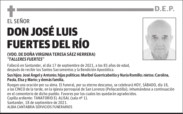 DON JOSÉ LUIS FUERTES DEL RÍO