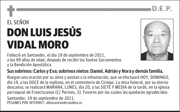 DON LUIS JESÚS VIDAL MORO