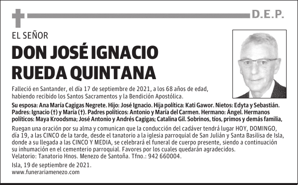 DON JOSÉ IGNACIO RUEDA QUINTANA