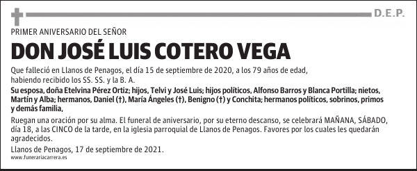 DON JOSÉ LUIS COTERO VEGA