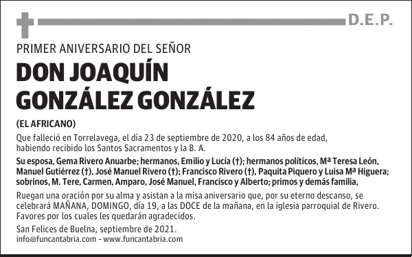 DON JOAQUÍN GONZÁLEZ GONZÁLEZ
