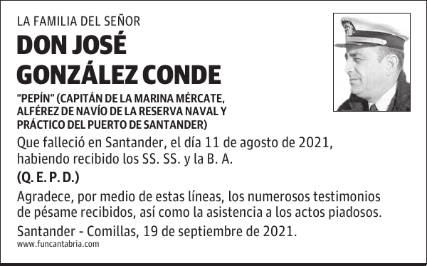 DON JOSÉ GONZÁLEZ CONDE