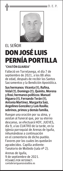 DON JOSÉ LUIS PERNÍA PORTILLA