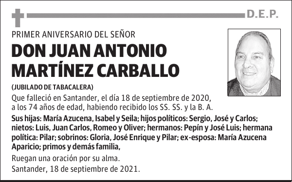 DON JUAN ANTONIO MARTÍNEZ CARBALLO