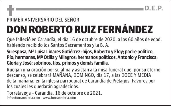 DON ROBERTO RUIZ FERNÁNDEZ