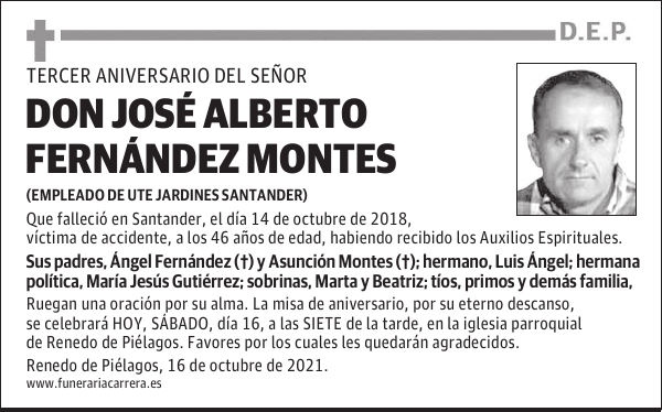DON JOSÉ ALBERTO FERNÁNDEZ MONTES