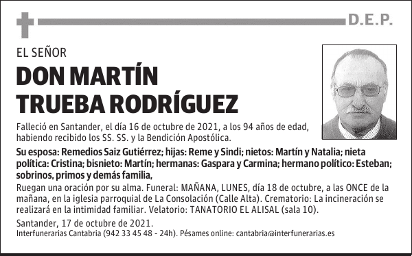 DON MARTÍN TRUEBA RODRÍGUEZ