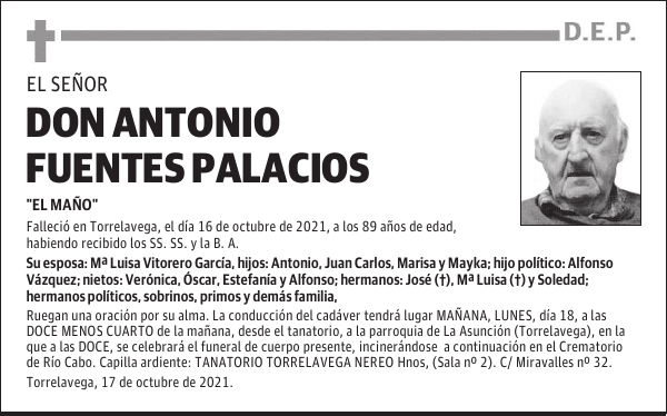 DON ANTONIO FUENTES PALACIOS