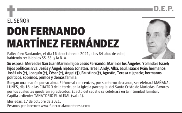 DON FERNANDO MARTÍNEZ FERNÁNDEZ