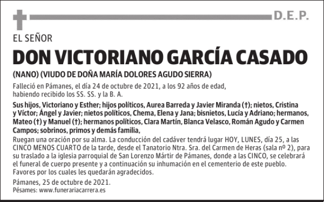 DON VICTORIANO GARCÍA CASADO